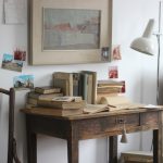 Drewniane biurko z szufladką, renowacja zachowawcza, 2019